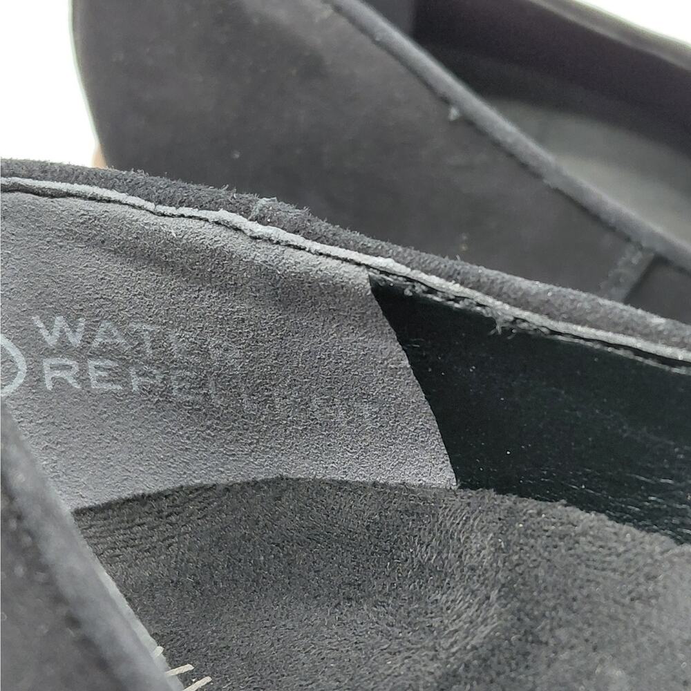 Vionic Womens Wedge Loafers Size 6 Black Comfort Walking Platform Slip On Shoes - Picture 6 of 12
